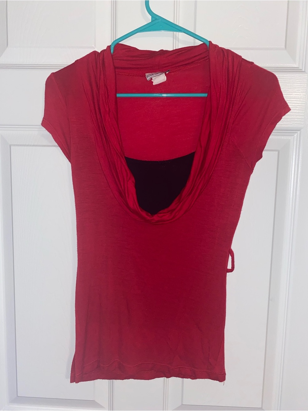 Draped Cowl Neck Top